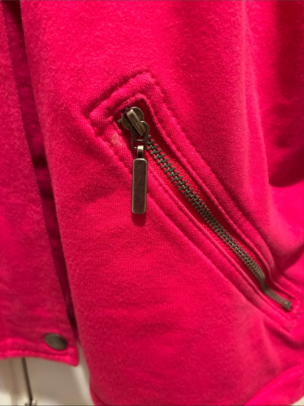 Ruby Rd. Hot Pink Bomber Jacket - Picture 5 of 10